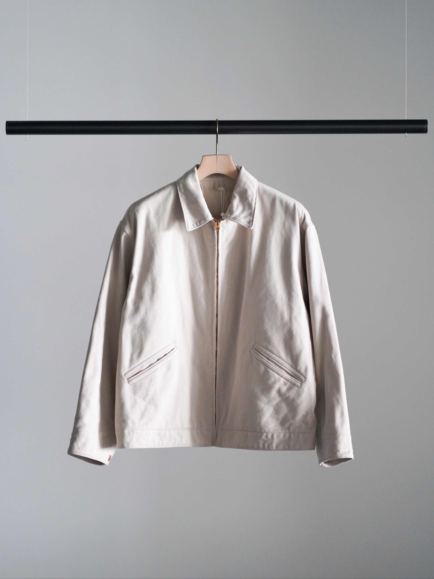 コットンツイル ジップショートジャケット