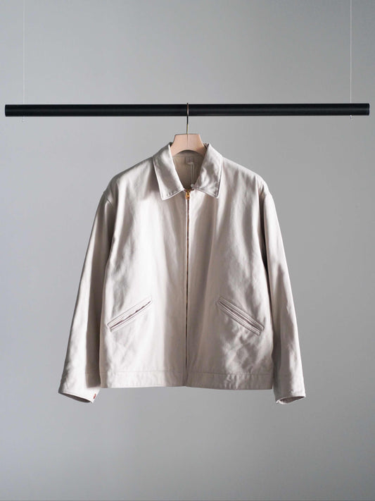 コットンツイル ジップショートジャケット