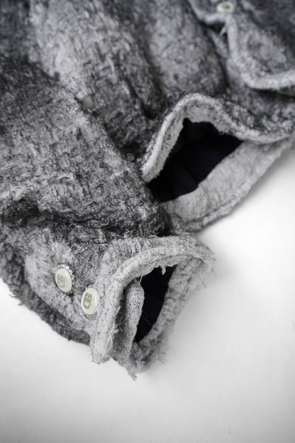 SMOG AIR STAINED TWEED JACKET