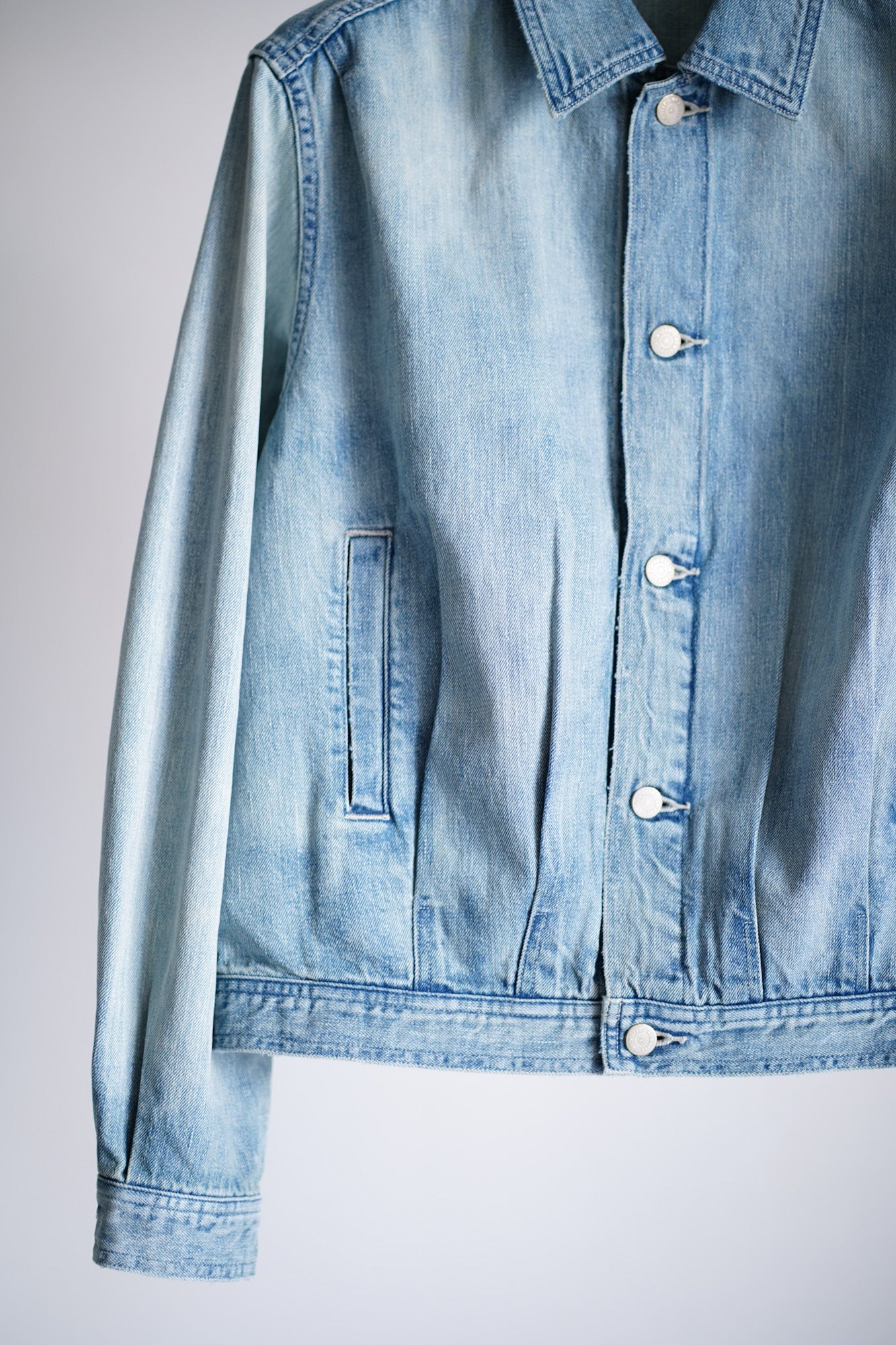 FADED SELVEDGE LIGHT DENIM BLOUSON