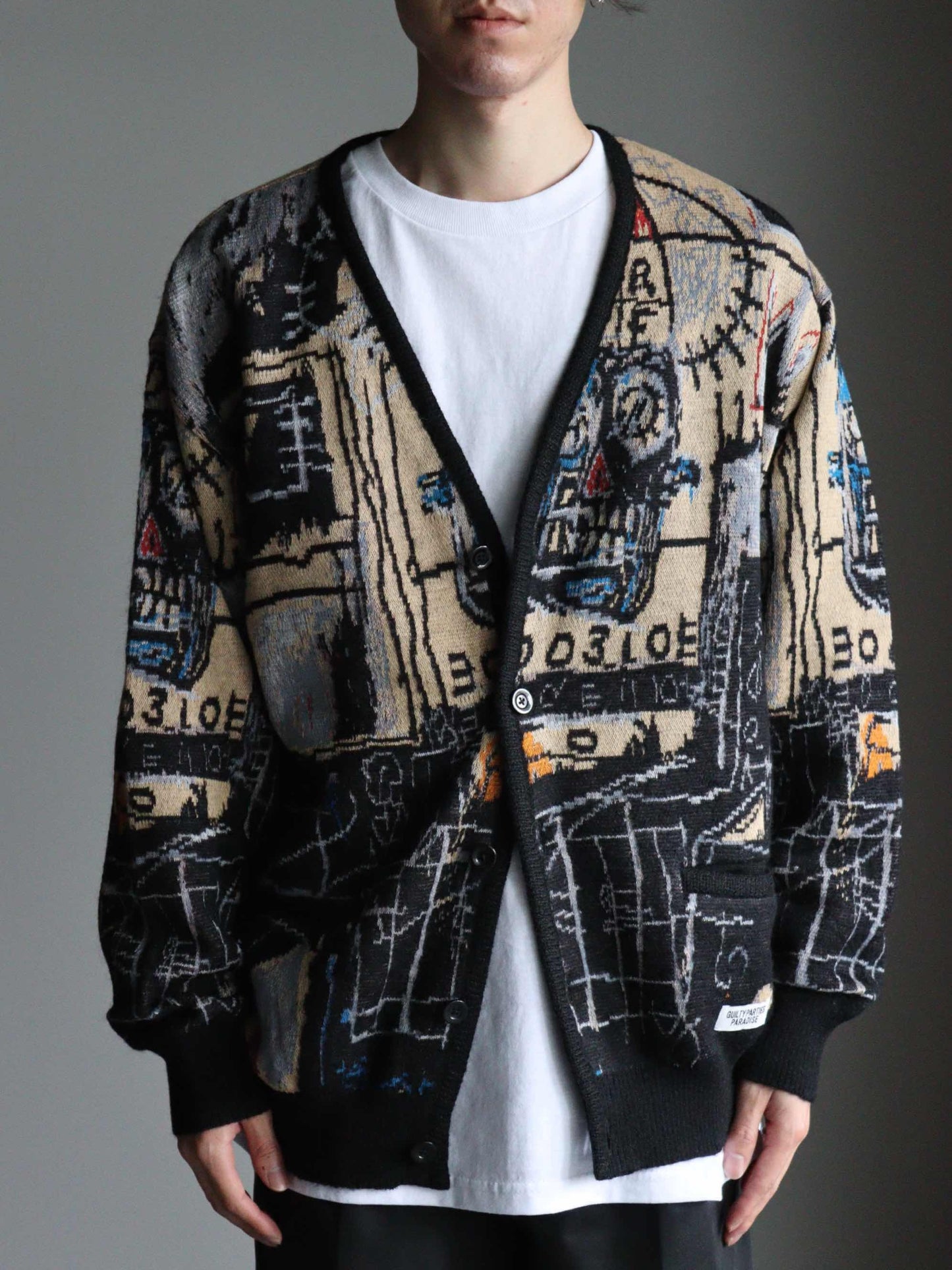 JEAN-MICHEAL BASQUIAT / CARDIGAN (TYPE-1)