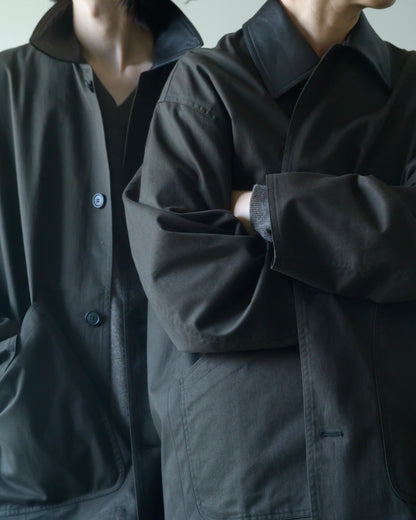 OVERSIZED BLOUSON WITH LEATHER PATCH