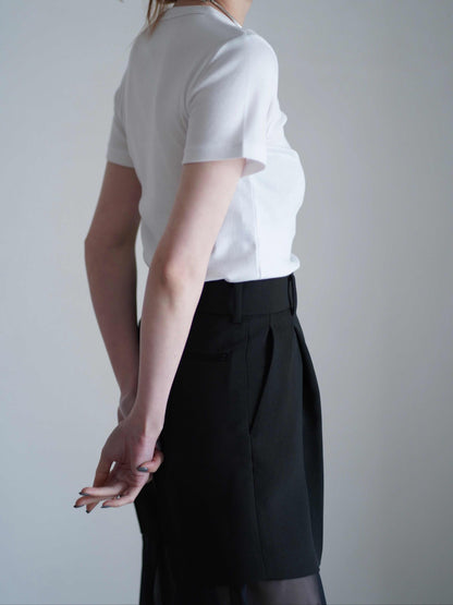 SHORT-SLV TEE