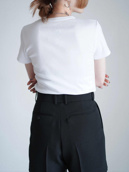SHORT-SLV TEE