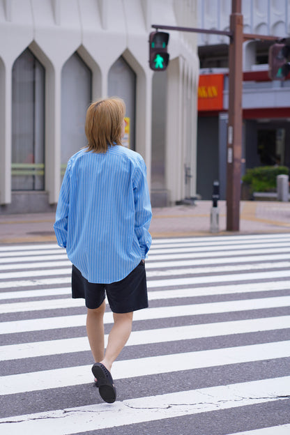 COTTON SILK STRIPE SHIRT