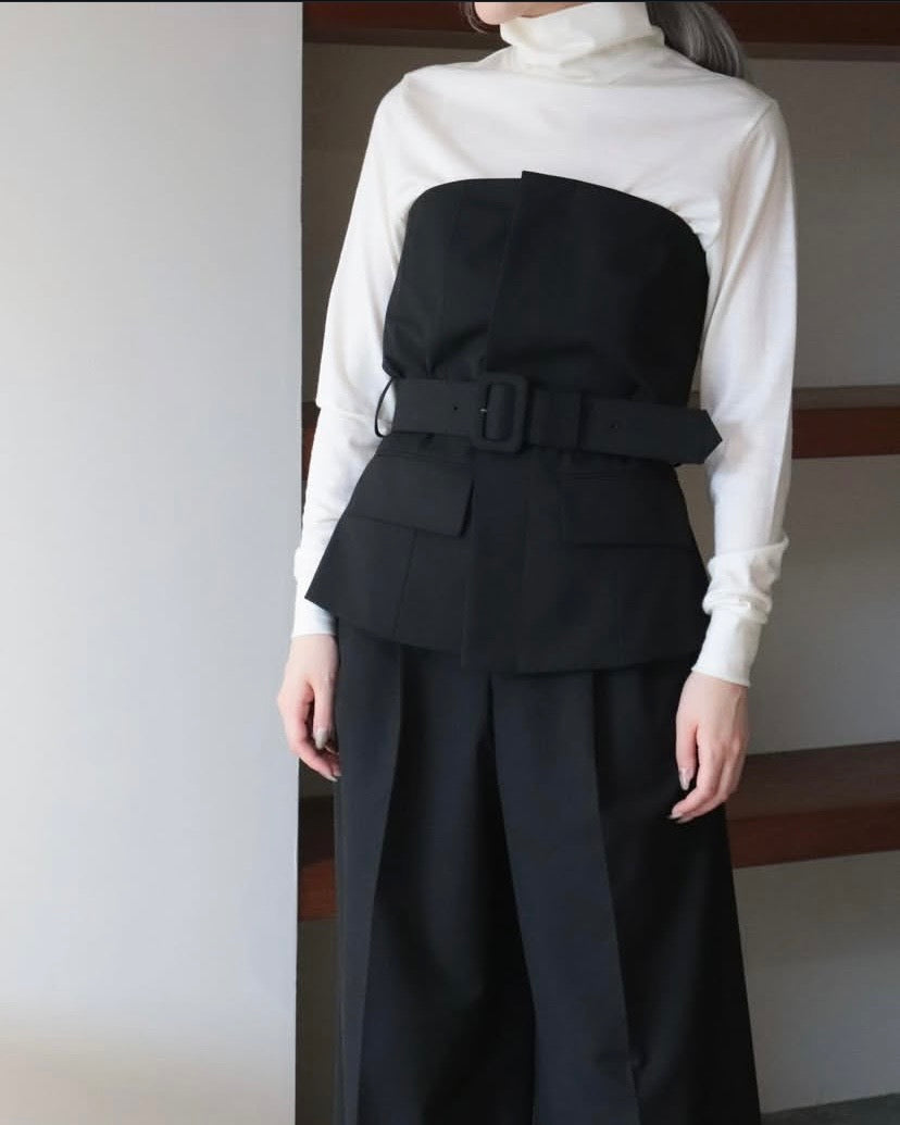 WOOL TURTLE NECK TEE