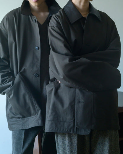 OVERSIZED BLOUSON WITH LEATHER PATCH