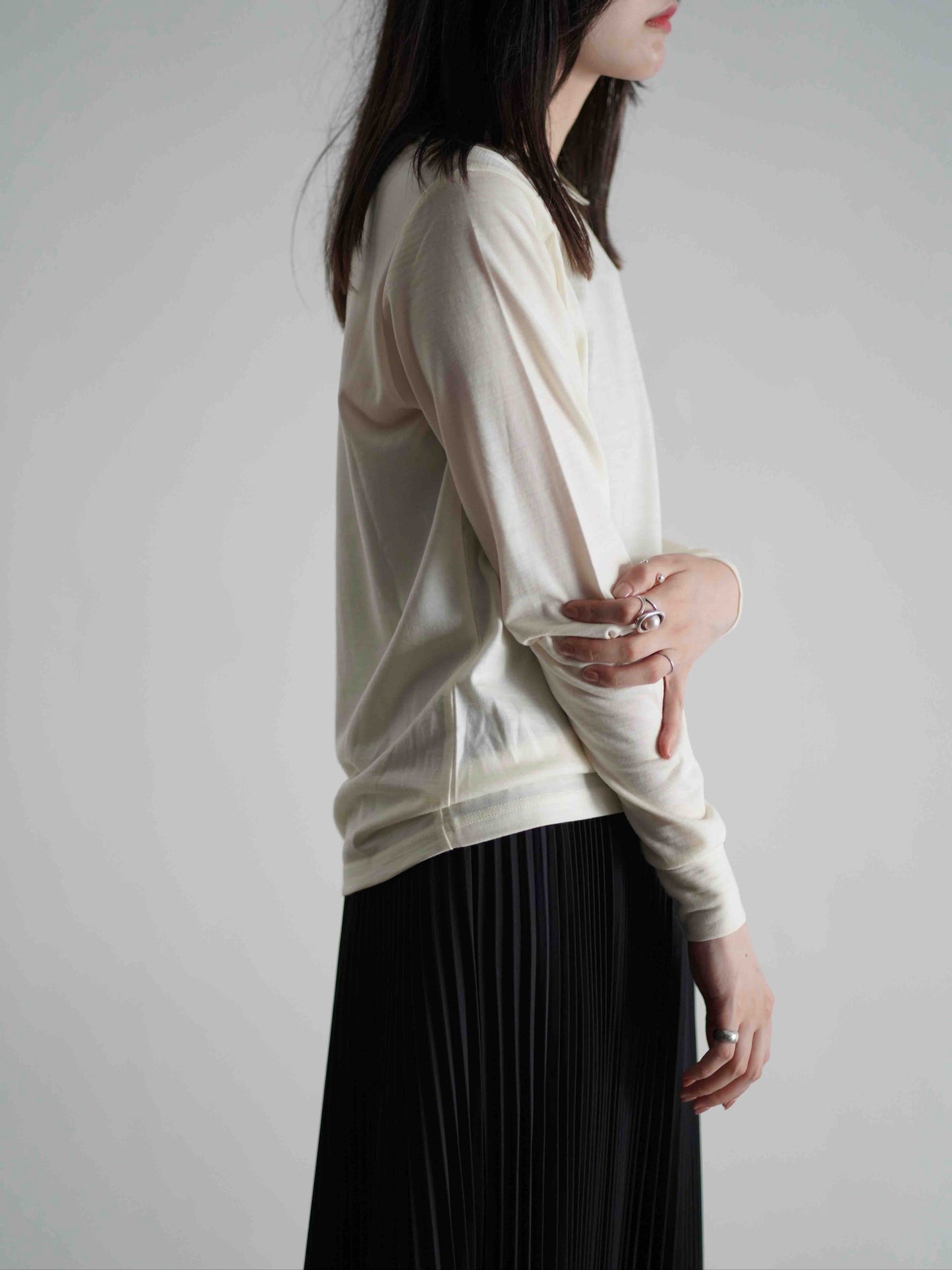 WOOL LONG SLEEVE TEE