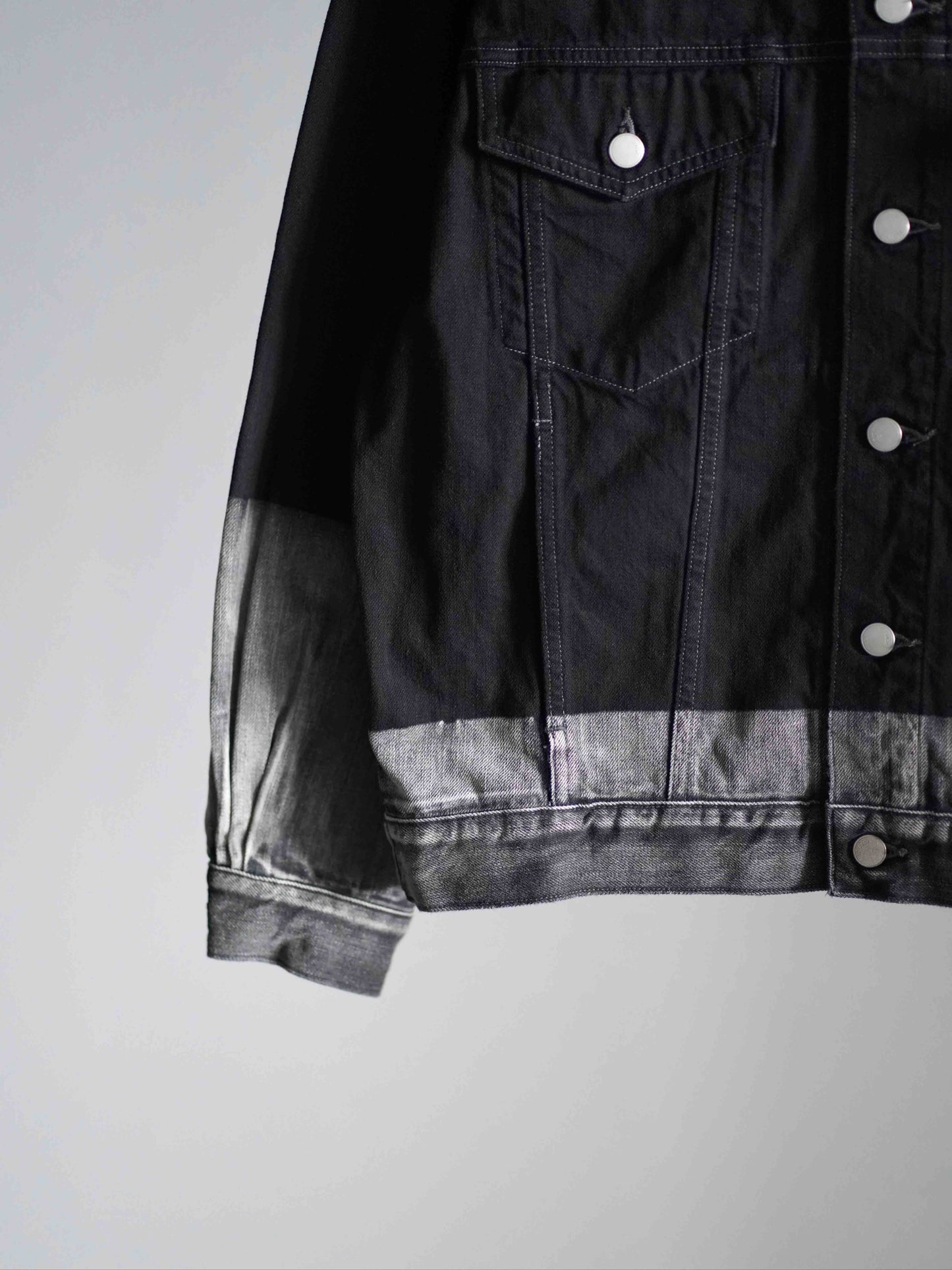 LASER PROCESSED DENIM TROCKER JACKET