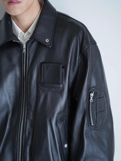 SHEEP LEATHER FLIGHT JACKET