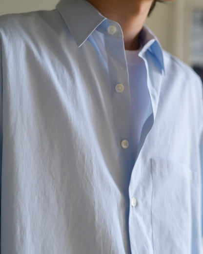 WASHED FINX TWILL BIG SHIRT