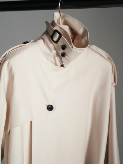 FLANNEL TRENCH COAT