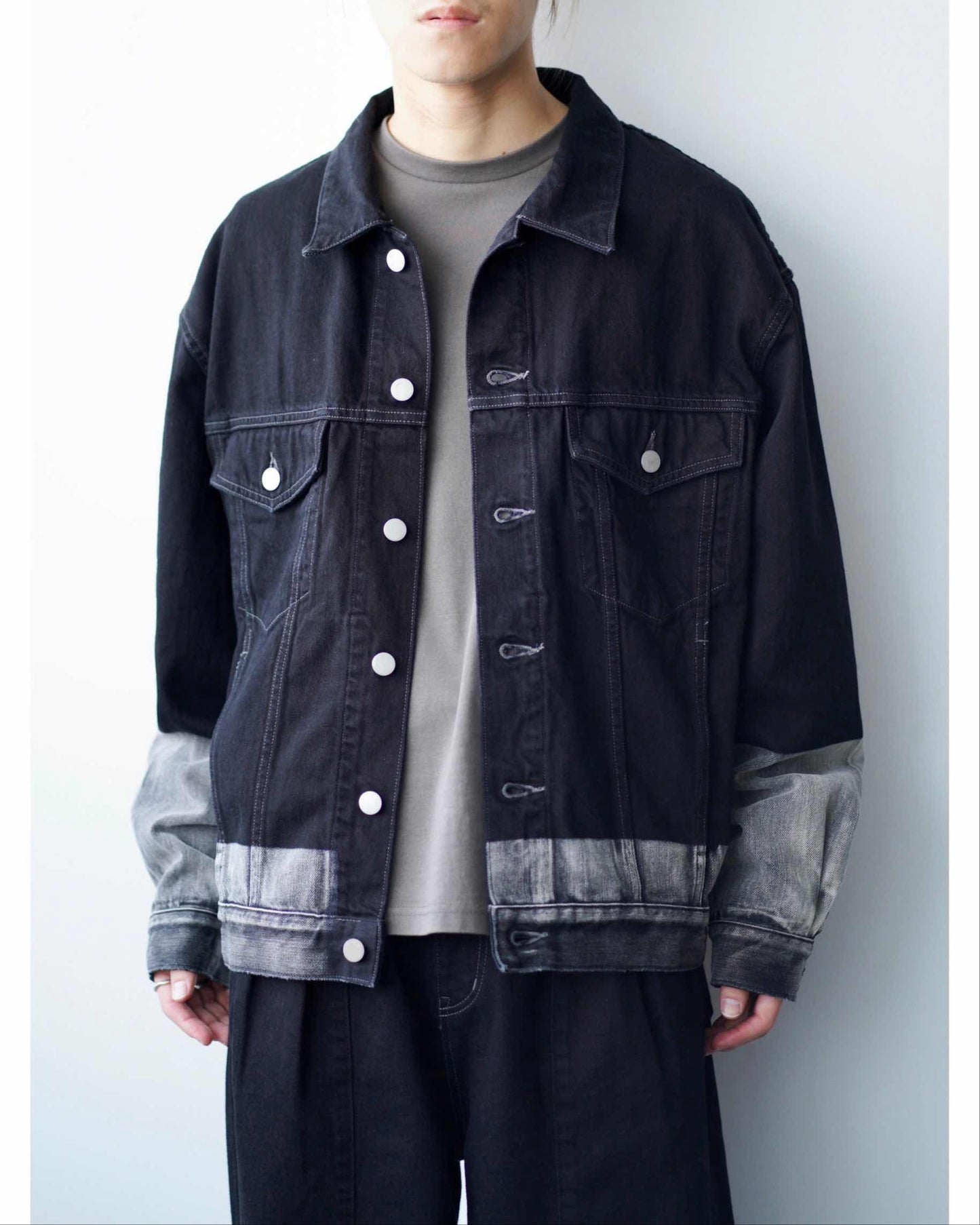LASER PROCESSED DENIM TROCKER JACKET