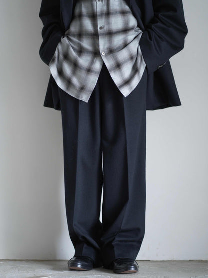 W/CA BEAVER STRAIGHT TROUSERS