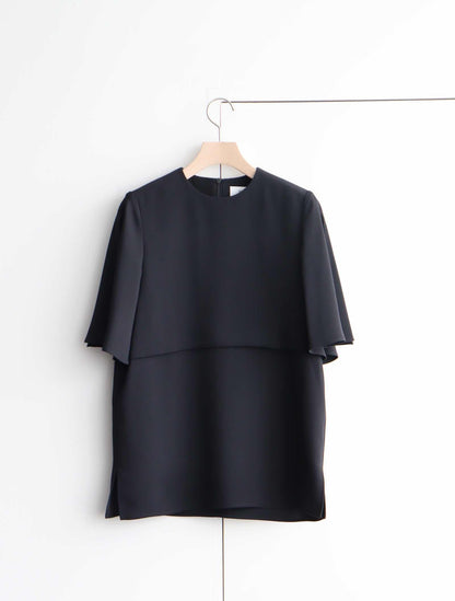 SATIN HALF-SLV TOP