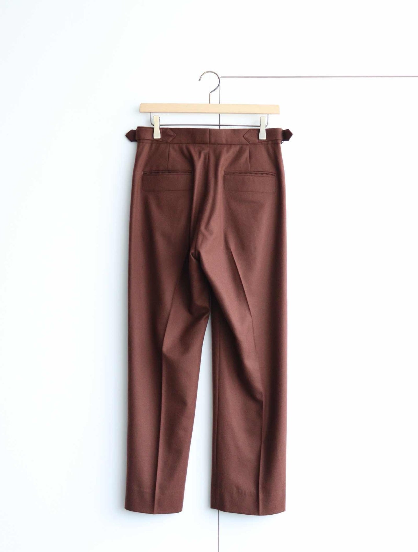 COVERED STRAIGHT FIT TROUSERS