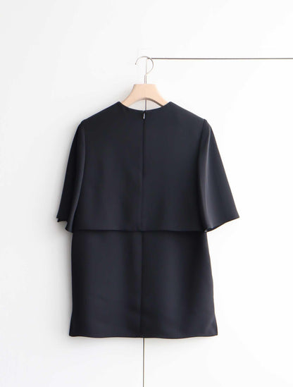 SATIN HALF-SLV TOP