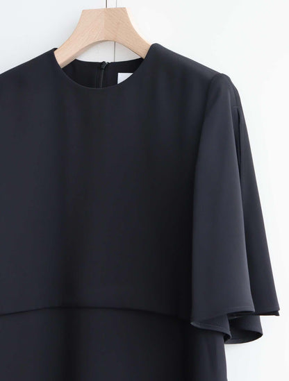 SATIN HALF-SLV TOP