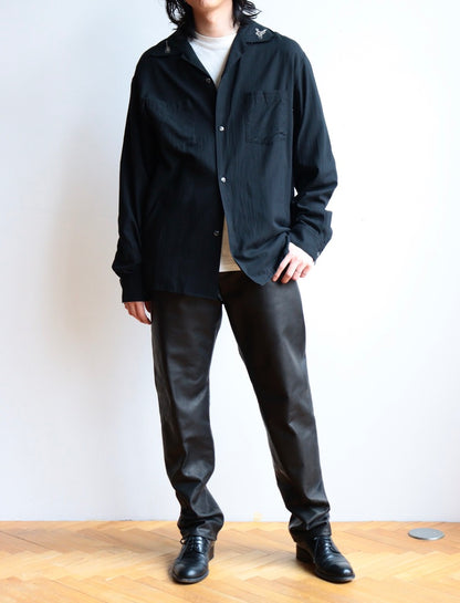 open collar shirt