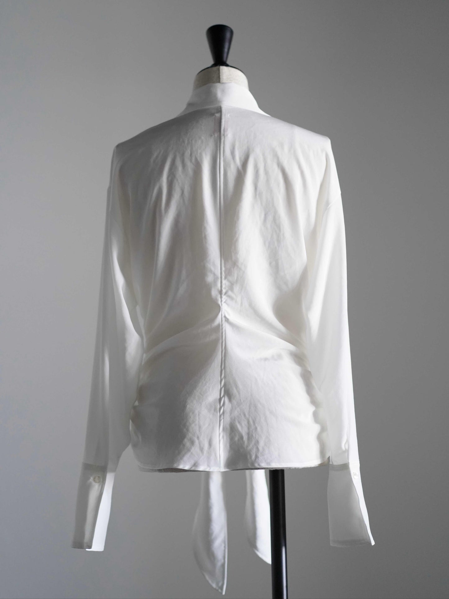 SATIN KNOTTED SHIRT