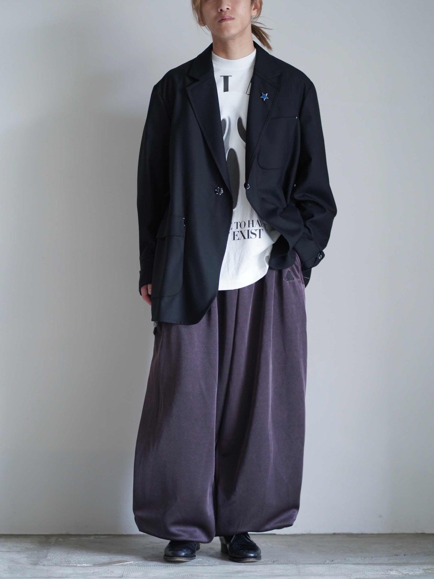 FADED BLACK TRACK PANTS