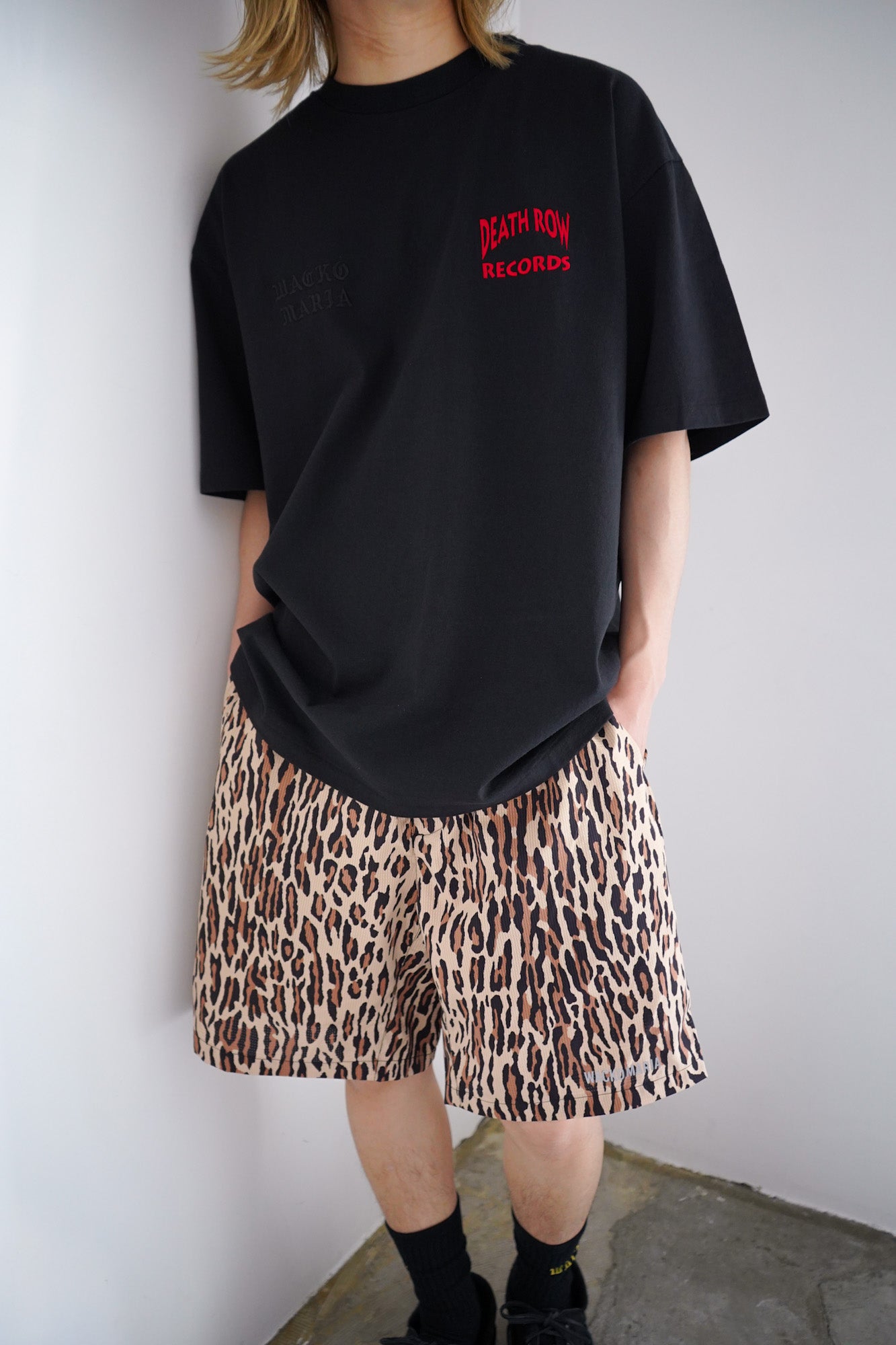 DEATH ROW RECORDS / WASHED HEAVY WEIGHT CREW NECK T-SHIRT