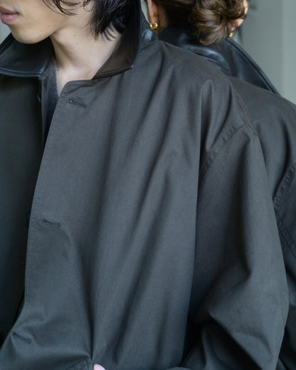OVERSIZED BLOUSON WITH LEATHER PATCH