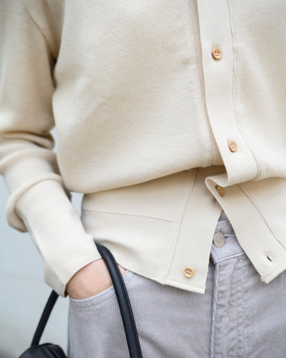 WASHABLE WOOL CARDIGAN