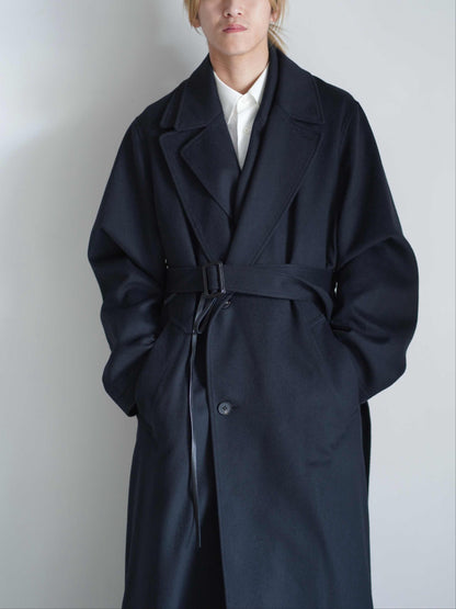 OVERSIZED MAXI-LENGTH PEAK LAPEL COAT