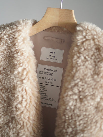 FAUX SHEARLING CROPPED VEST