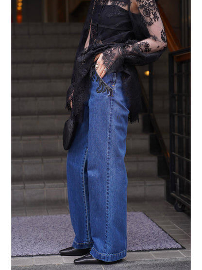 ORGANIC COTTON HIGH-WAISTED JEANS