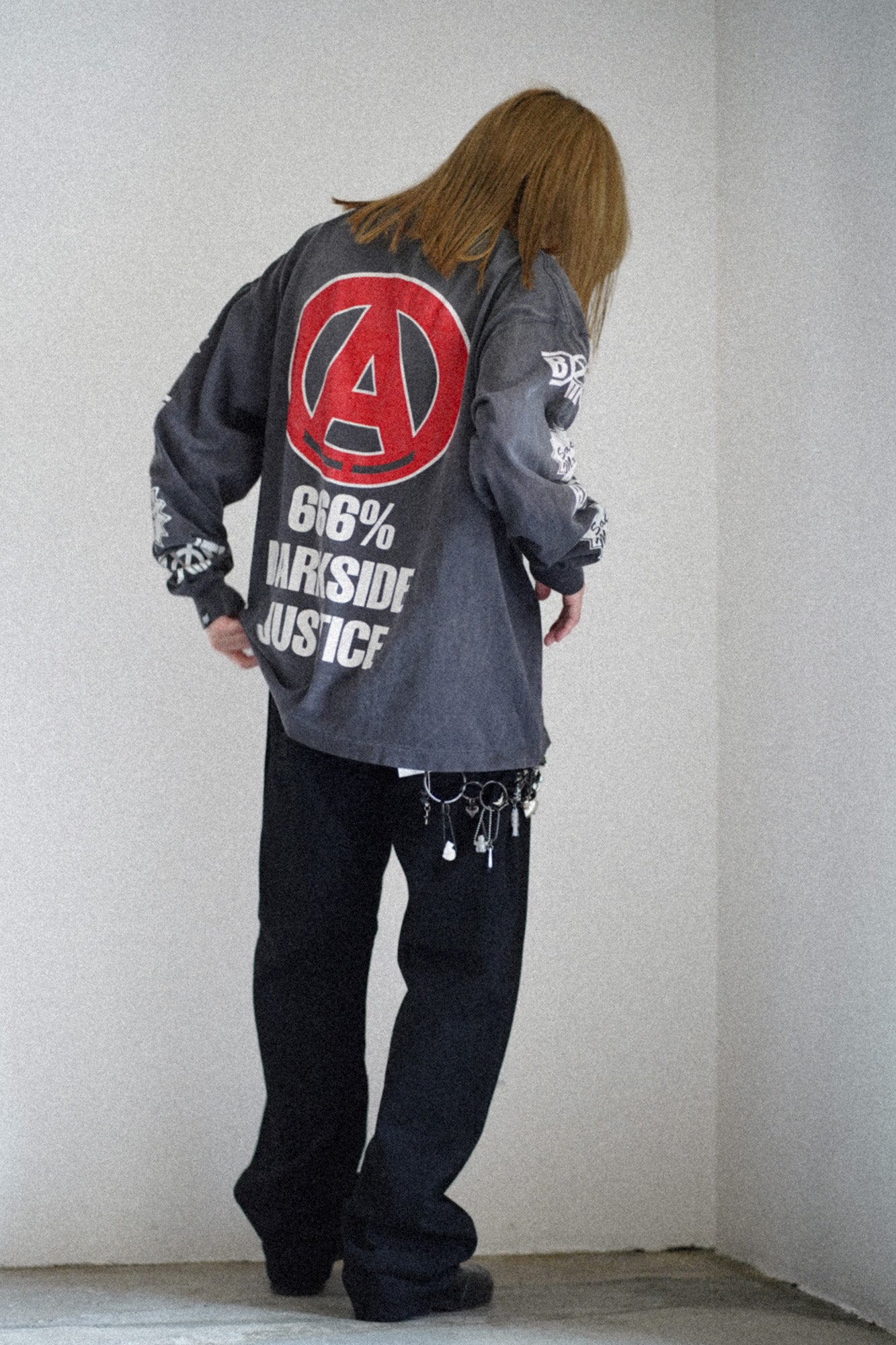 077 / BLACK DENIM PANTS / STRAIGHT