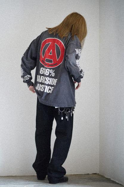 077 / BLACK DENIM PANTS / STRAIGHT