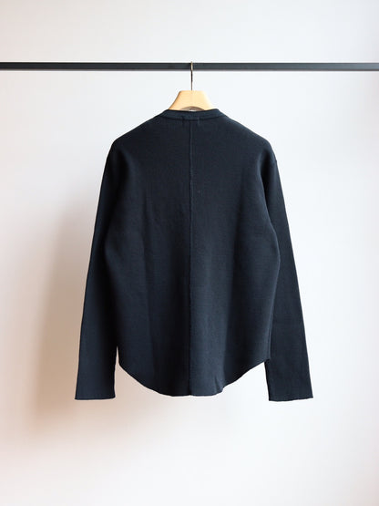 US2536 / LONG SLEEVE HENRY NECK WAFFLE T-SHIRT