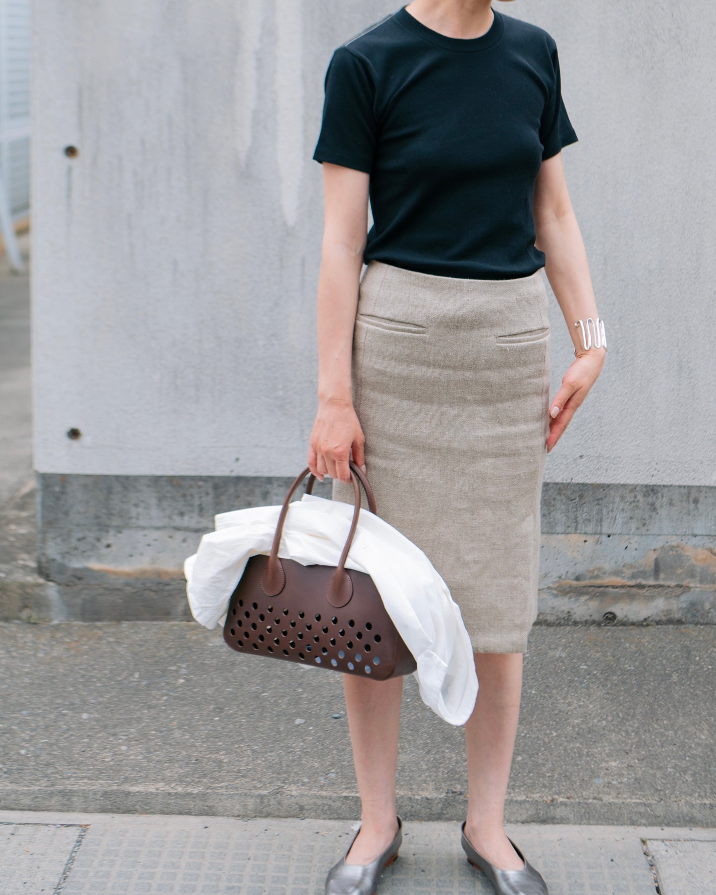 HEAVY LINEN SKIRT