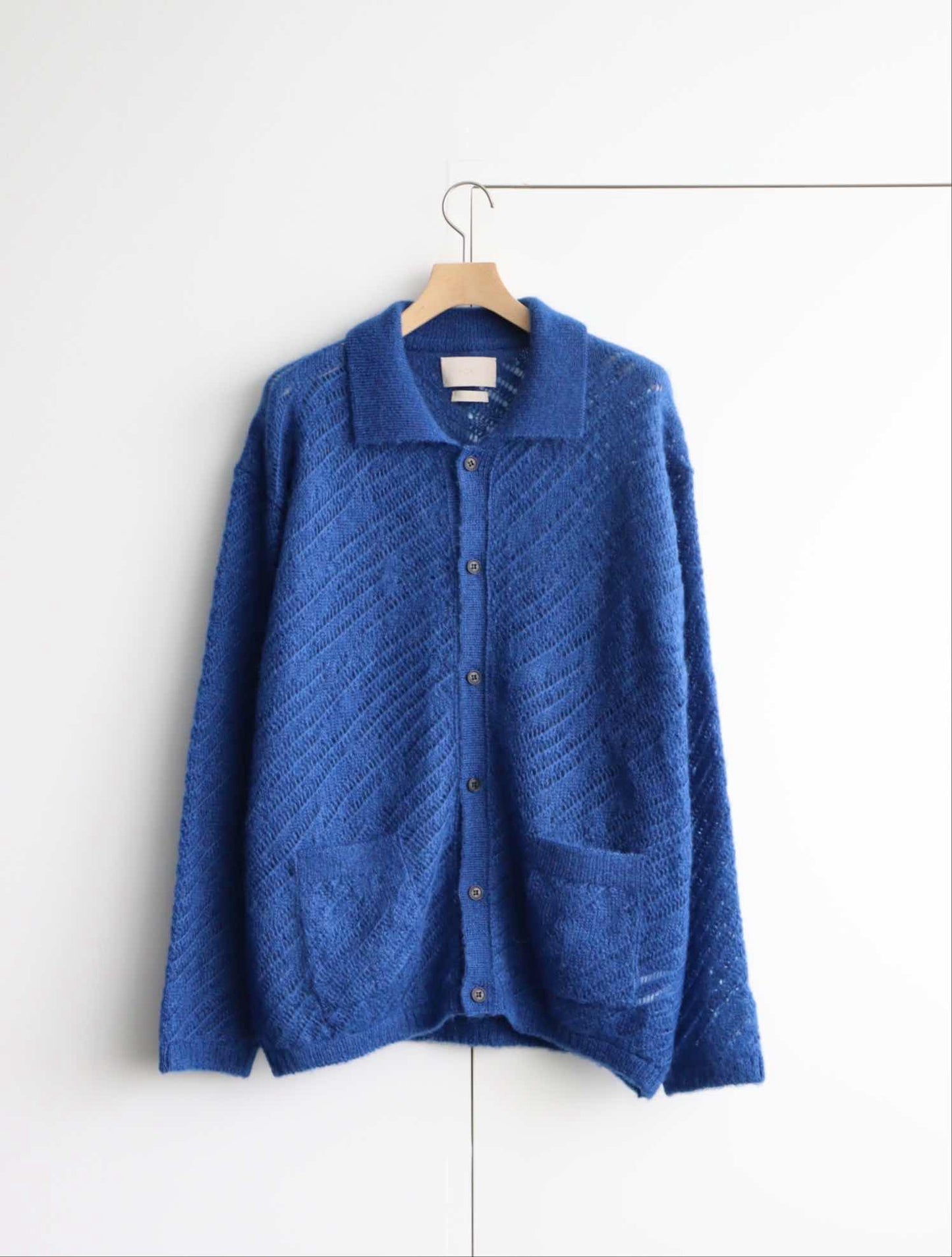 SILK MOHAIR BUTTONED CARDIGAN