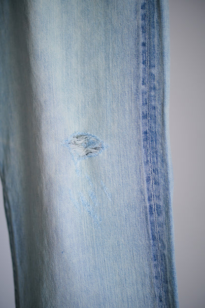 FADED SELVEDGE LIGHT DENIM PANTS