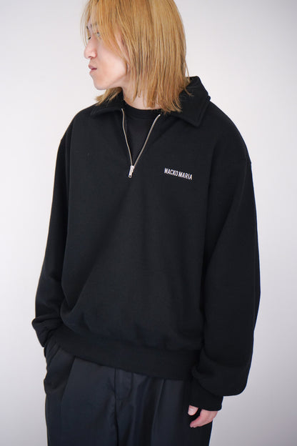 HEAVY WEIGHT PULLOVER HARF ZIP SWEAT SHIRT