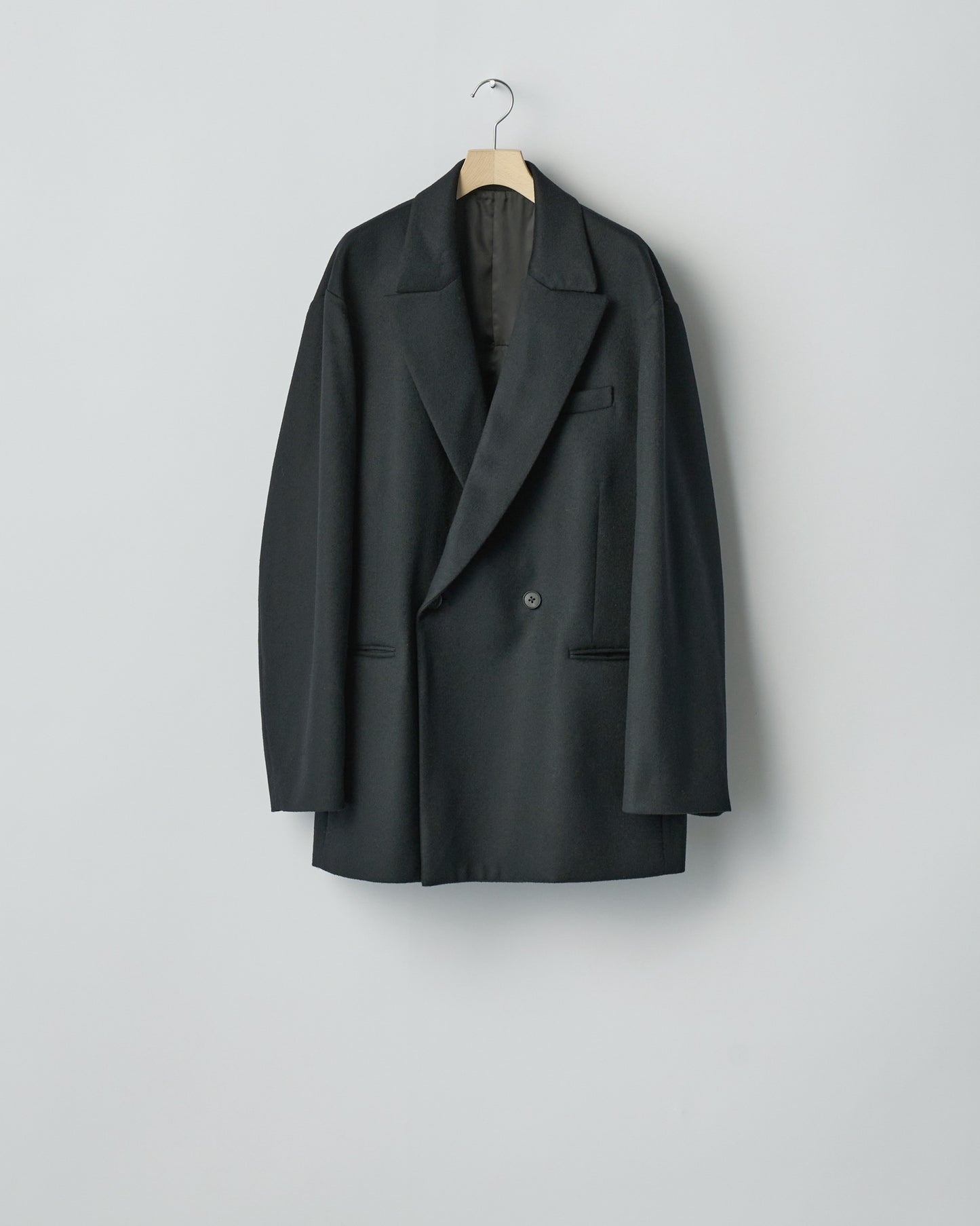 W/CA BEAVER BACK SLASH PEAK LAPEL JACKET