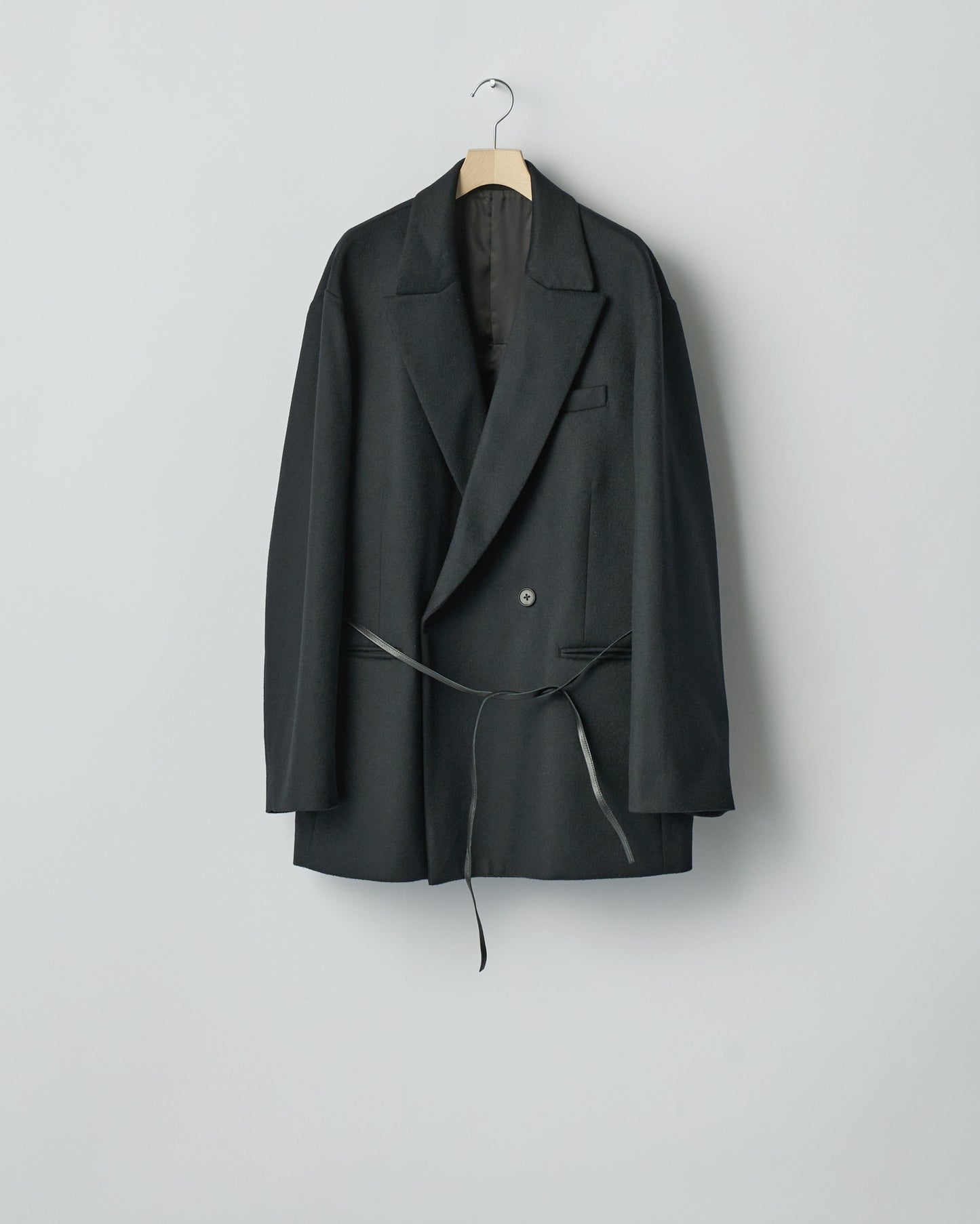 W/CA BEAVER BACK SLASH PEAK LAPEL JACKET