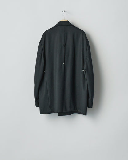 W/CA BEAVER BACK SLASH PEAK LAPEL JACKET