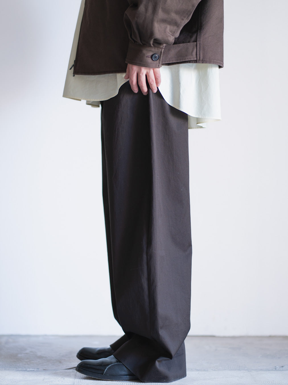 COTTON SATIN ROUND PANTS