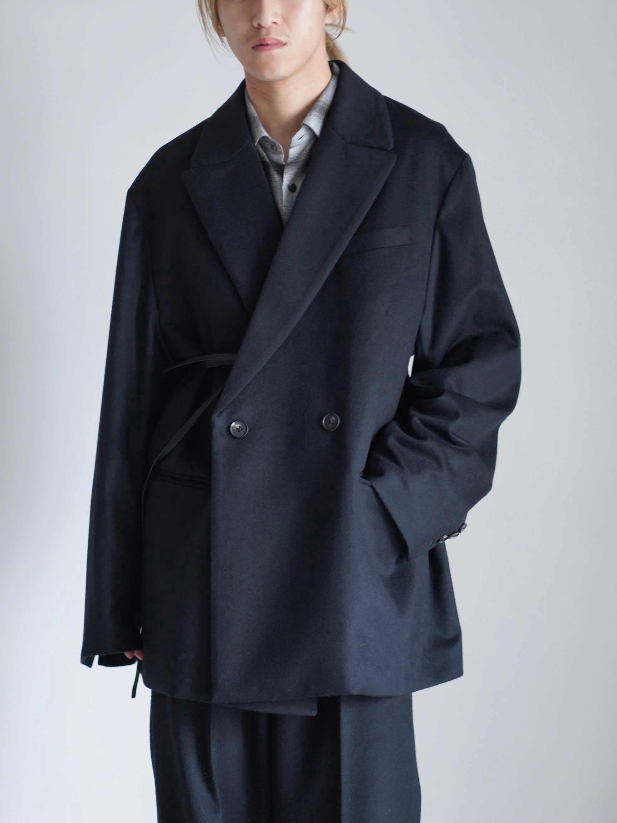 W/CA BEAVER BACK SLASH PEAK LAPEL JACKET – イデアル公式オンライン