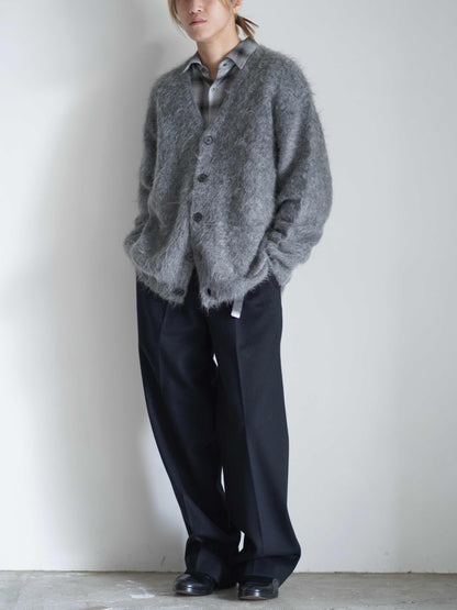 KID MOHAIR KNIT V NECK CARDIGAN