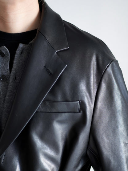 LAMBS LEATHER HALF COAT