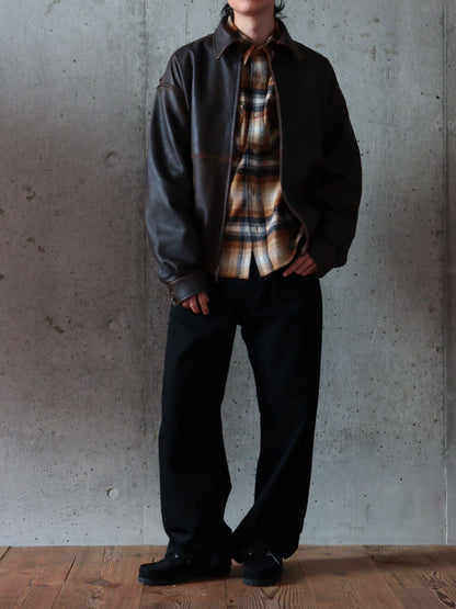 US2583 / LONG SLEEVE WOOL CHECK SHIRT