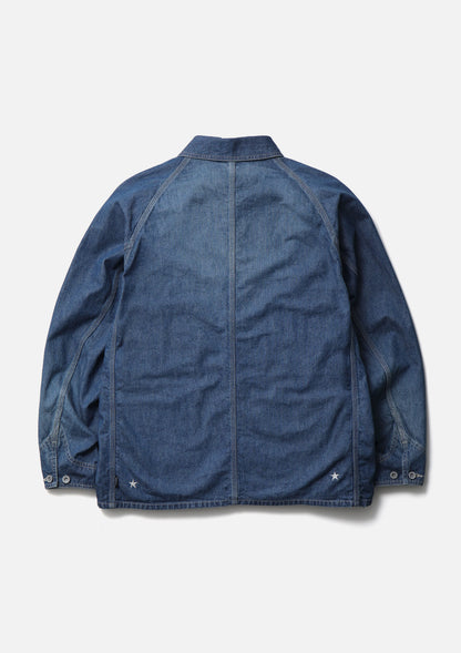 NH×M&M WASHED DENIM COVERALL JACKET