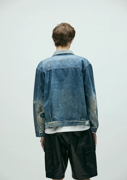 SAVAGE LW DENIM ZIP JACKET