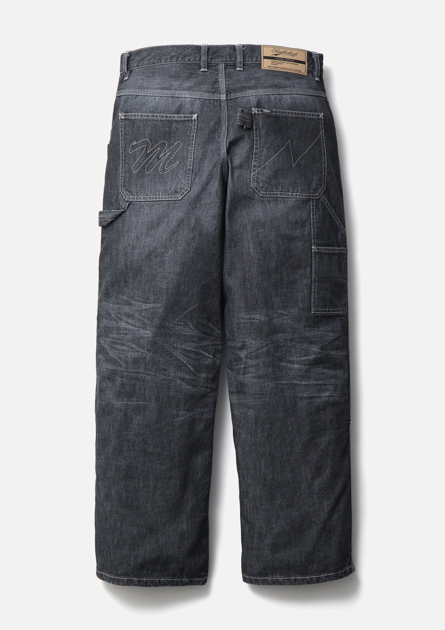 NH×M&M WASHED DENIM PAINTER PANTS