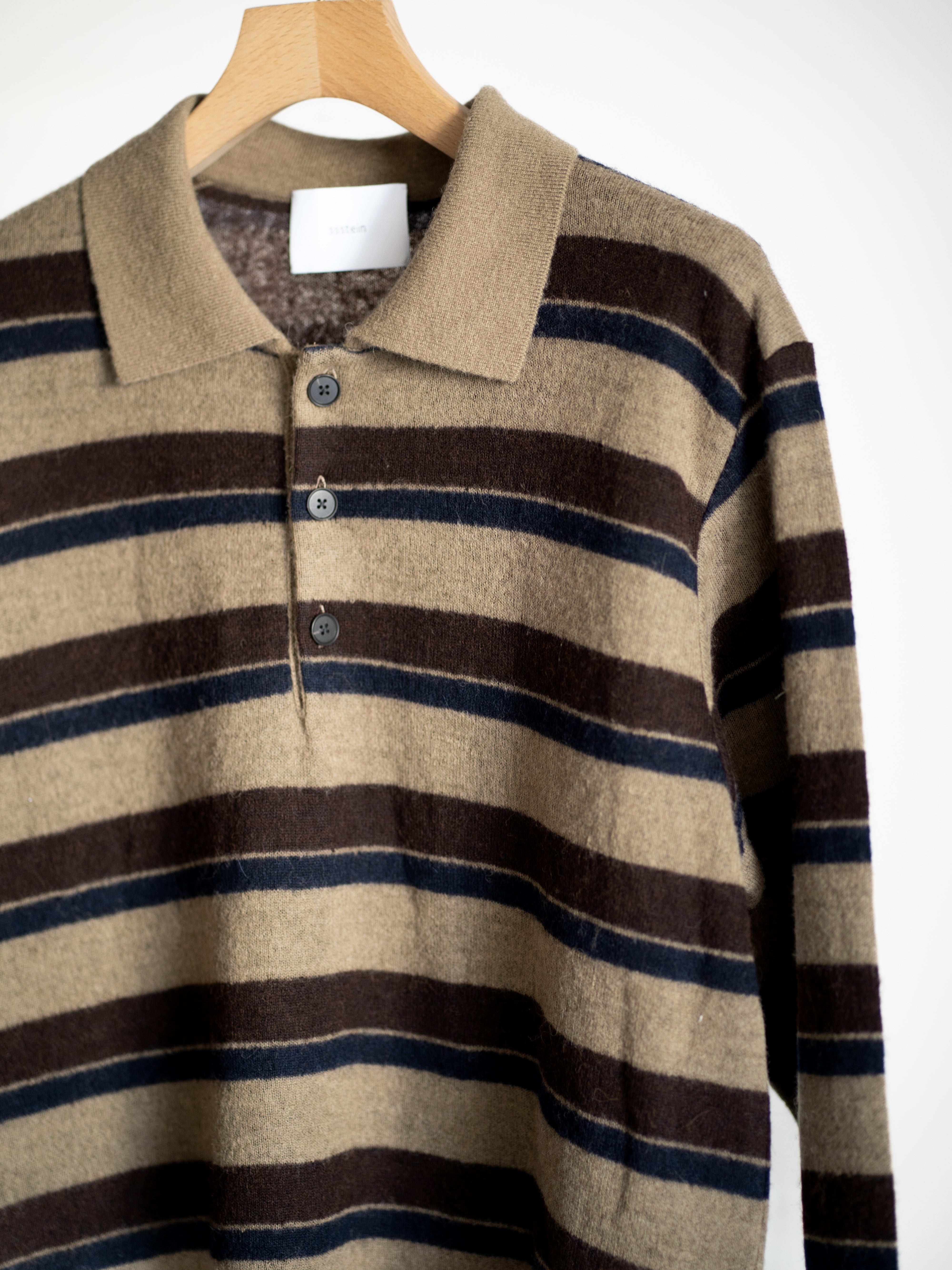 ssstein | W/AL/NY KNIT STRIPE POLO LS – イデアル公式オンラインショップ